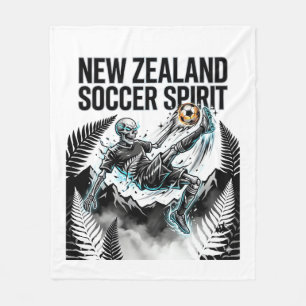 Neuseeland Fußball Geist Skelett Stürmer Nationen Fleecedecke