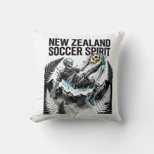 Neuseeland Fußball Geist Skelett Stürmer Nationen Kissen