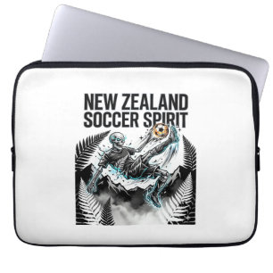 Neuseeland Fußball Geist Skelett Stürmer Nationen Laptopschutzhülle