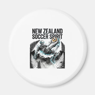 Neuseeland Fußball Geist Skelett Stürmer Nationen Magnet