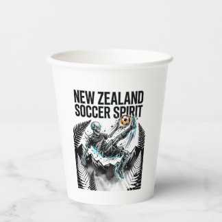 Neuseeland Fußball Geist Skelett Stürmer Nationen Pappbecher