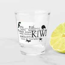 Neuseeland Iconic Animals Shot Glass