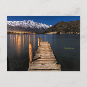 Neuseeland in der Nacht Postkarte
