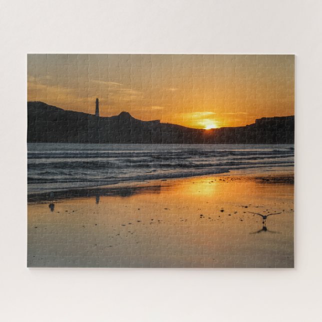 Neuseeland Jigsaw Puzzle - Castlepoint Sonnenaufga (Horizontal)