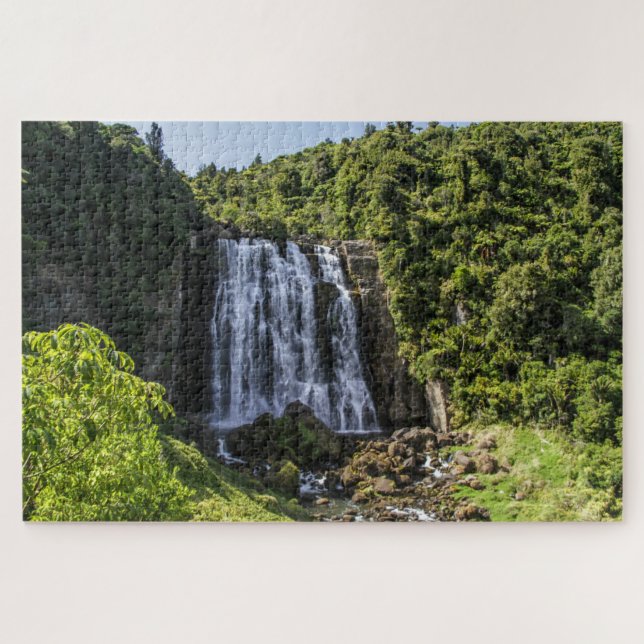 Neuseeland Jigsaw Puzzle - Marakopa Falls (Horizontal)