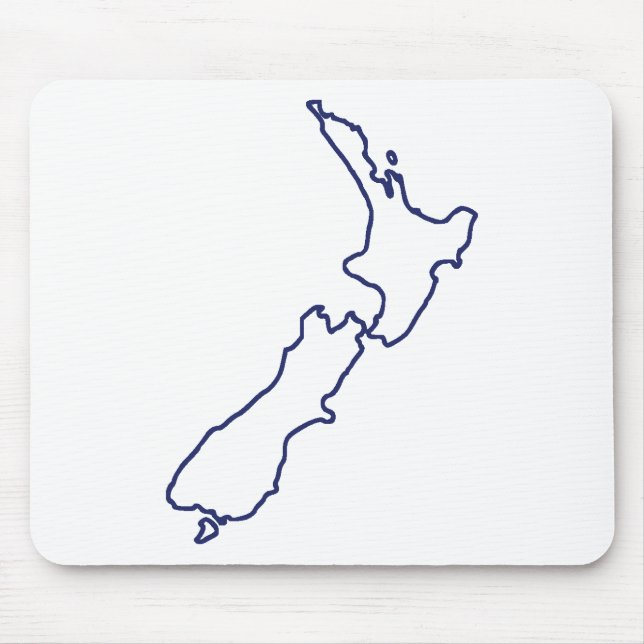 Neuseeland-Karte Mousepad (Vorne)