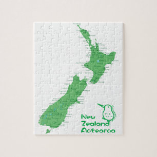 Neuseeland Karte Puzzle