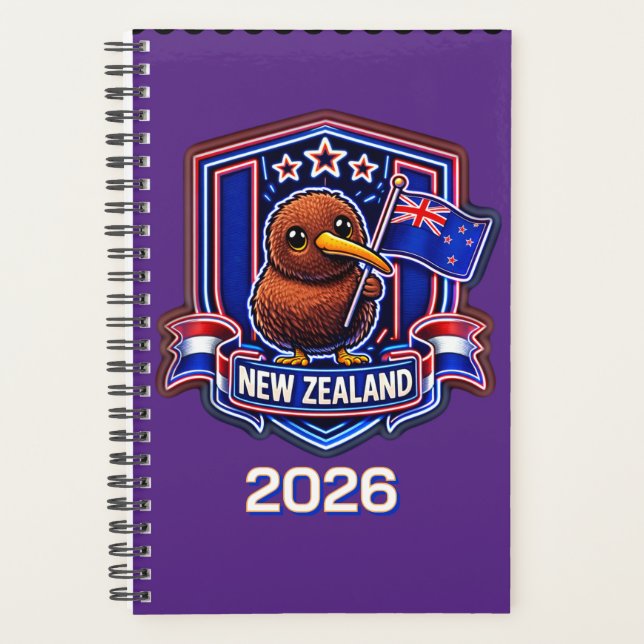 Neuseeland Kinder Planer (Vorderseite)