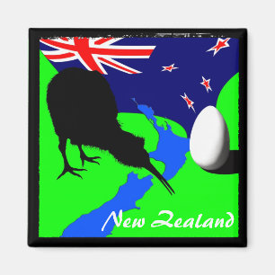 Neuseeland, Kiwi, Flagge (Magnet) Magnet