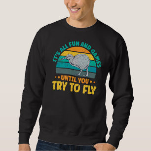 Neuseeland Kiwi für einen Kiwi-Vogelbeobachter Sweatshirt