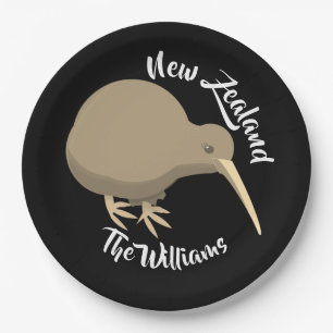 Neuseeland Kiwi Pappteller
