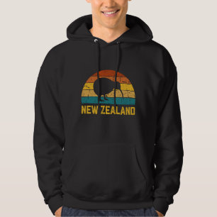 Neuseeland Kiwi Retro Hoodie