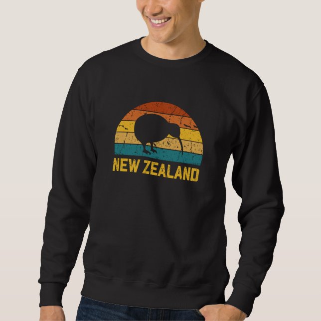 Neuseeland Kiwi Retro Sweatshirt (Vorderseite)