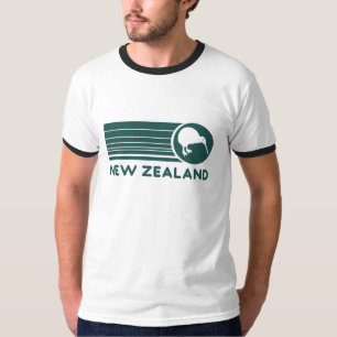 Neuseeland Kiwi Streifen Herren T-Shirt