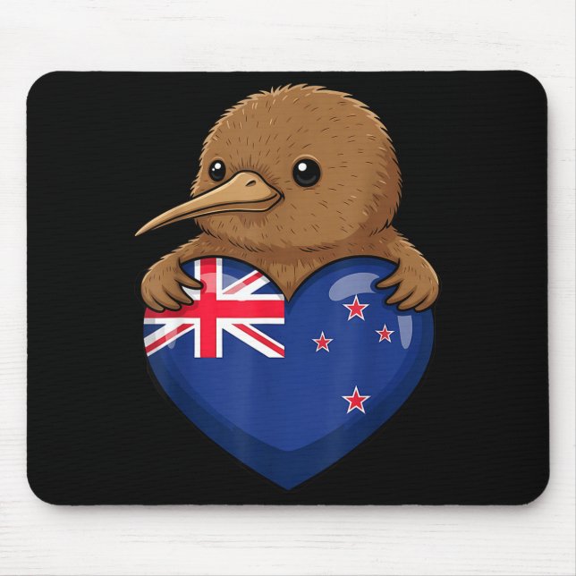 Neuseeland Kiwi Vogel Mousepad (Vorne)