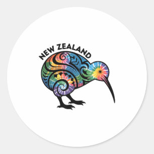 Neuseeland-Kiwi-Vogel Runder Aufkleber