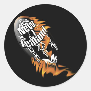 Neuseeland Kiwis Rugby-Anhänger Fan-Aufkleber Runder Aufkleber