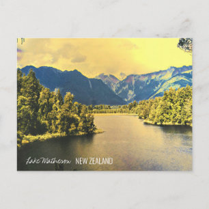 Neuseeland Lake Matheson South Island Postkarte