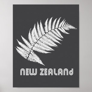 Neuseeland Langarm Poster