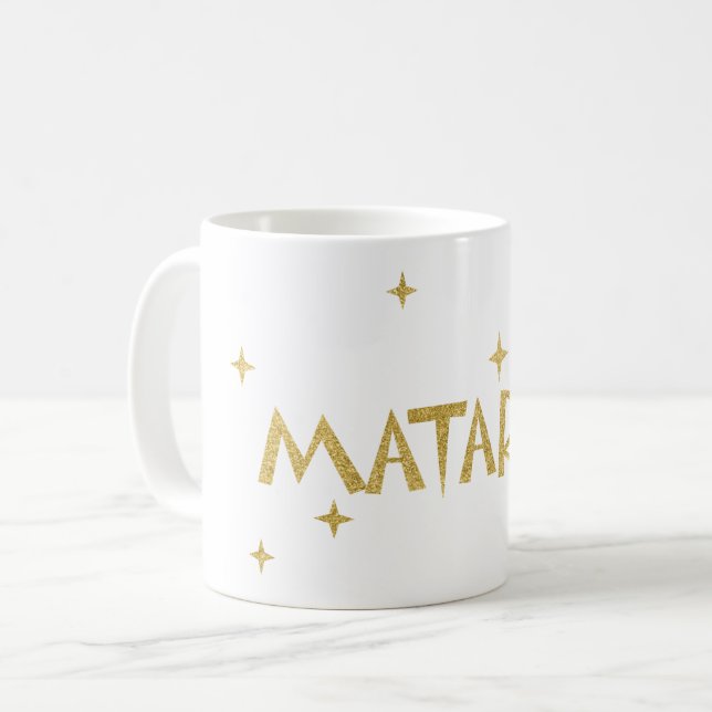 Neuseeland Maori - Matariki Stars 2 Kaffeetasse (Vorderseite Links)