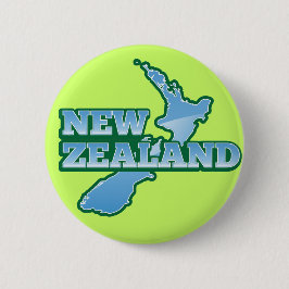 NEUSEELAND mit einer Karte Button