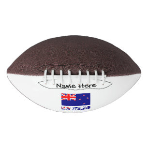 Neuseeland Neuseeländer Flagge Schwarz Personalisi Football