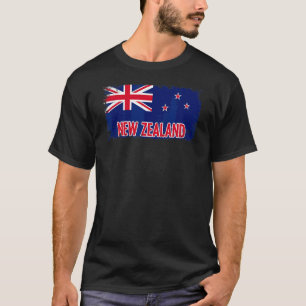 Neuseeland: Not leidende Flagge für Neuseeland Kiw T-Shirt