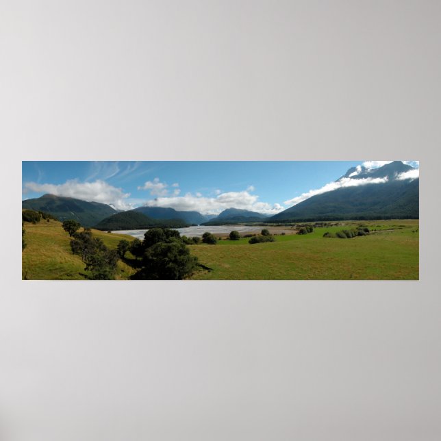 Neuseeland Panorama 2 Poster (Vorne)