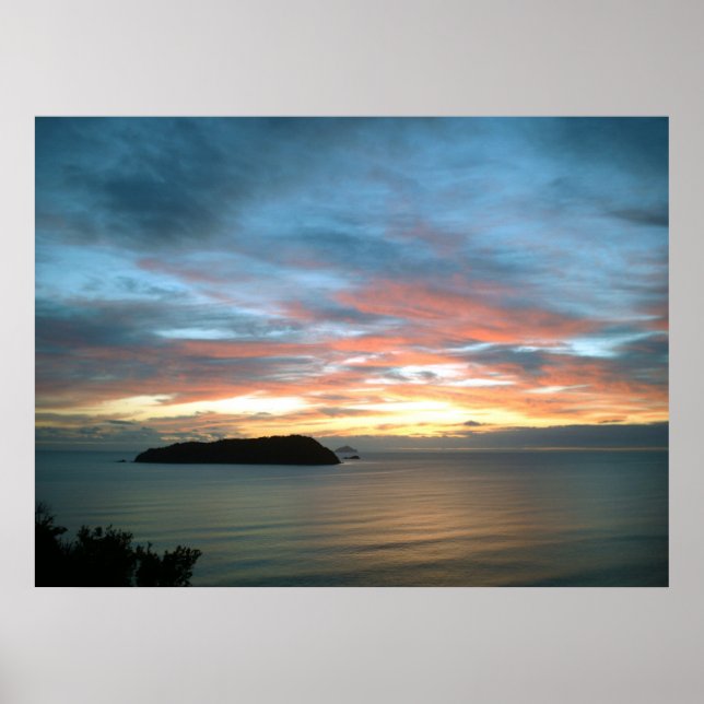 Neuseeland-Plakat-Sonnenaufgang Poster (Vorne)