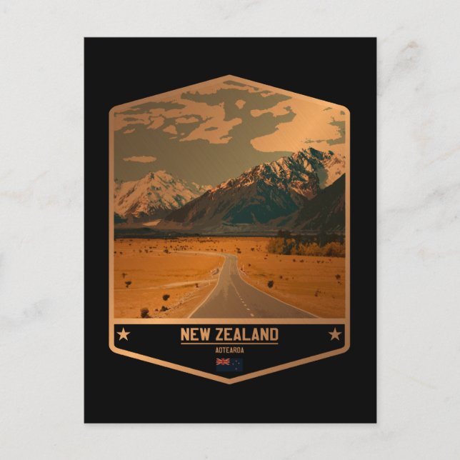 Neuseeland Postkarte (Vorderseite)