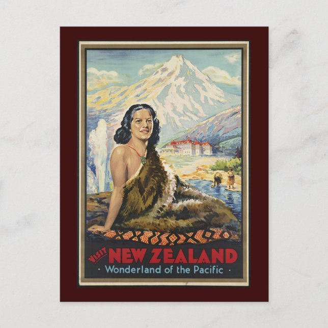 Neuseeland Postkarte (Vorderseite)