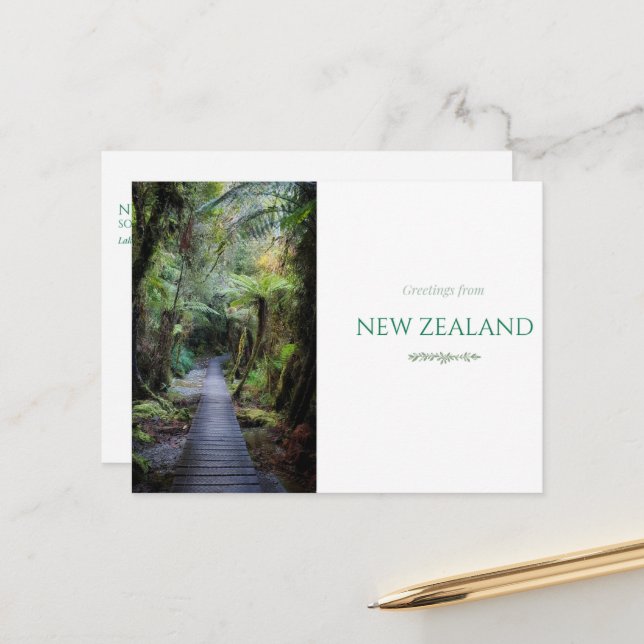 Neuseeland-Postkarte  Feiertagspostkarte (Vorderseite/Rückseite Beispiel)