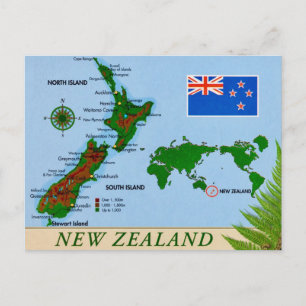 Neuseeland-Postkarte Postkarte