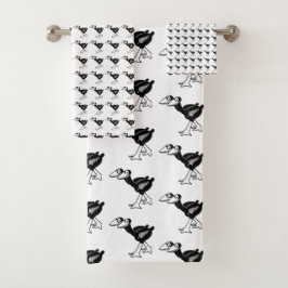 Neuseeland Pukeko Bird Towel Set