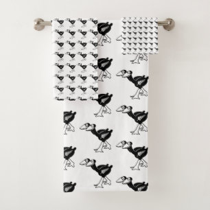 Neuseeland Pukeko Bird Towel Set