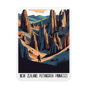 Neuseeland Putangirua PinnaclesReise Magnet