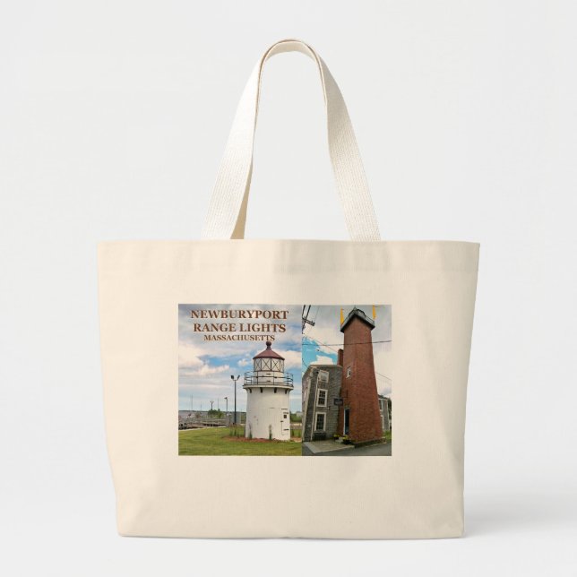 Neuseeland Range Lights, Massachusetts Tote Bag Jumbo Stoffbeutel (Vorne)