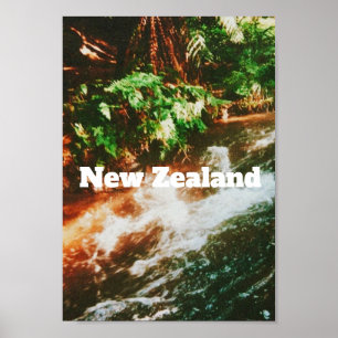 Neuseeland Reise Druck Poster