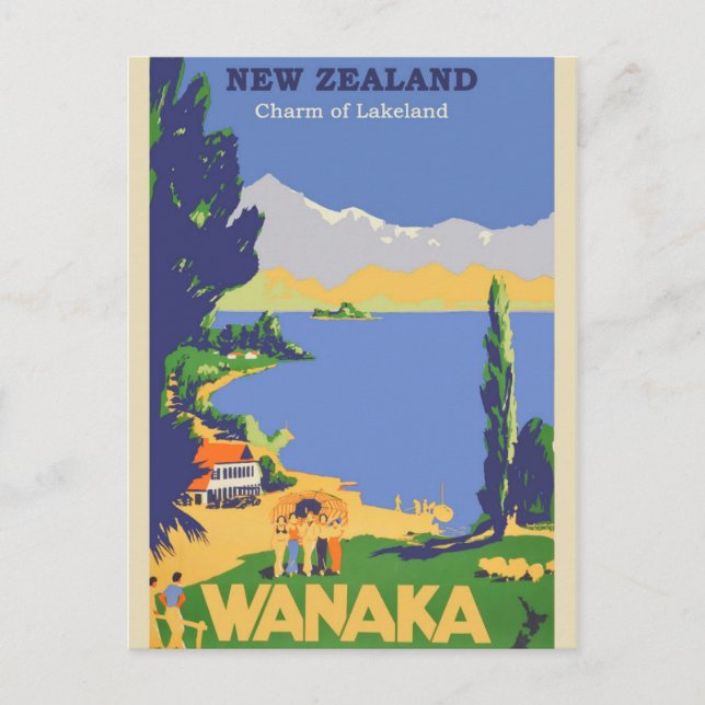 Neuseeland Reisen Postkarte (Vorderseite)