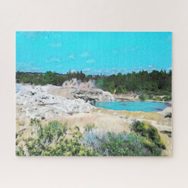 Neuseeland Rotorua Landschaft herausfordernd Puzzle