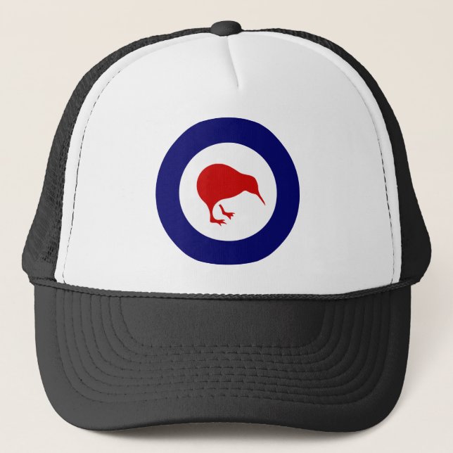 Neuseeland roundel Kiwi Truckerkappe (Vorderseite)