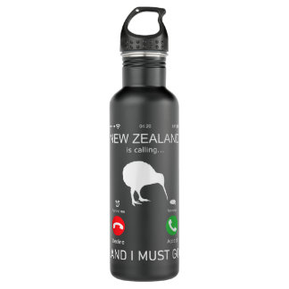 Neuseeland ruft an und ich muss gehen, zealand fun edelstahlflasche