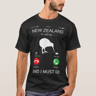Neuseeland ruft an und ich muss gehen, zealand fun T-Shirt