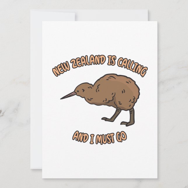 Neuseeland ruft feiertagskarte (Vorderseite)