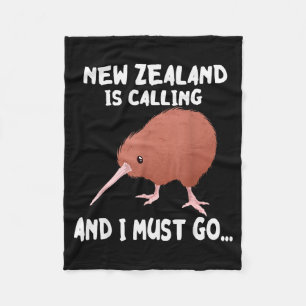 Neuseeland ruft Kiwi-Vogel-Wildtier-Tier  Fleecedecke