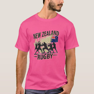 Neuseeland Rugby Fan-Shirt All Black Haka Maori d T-Shirt