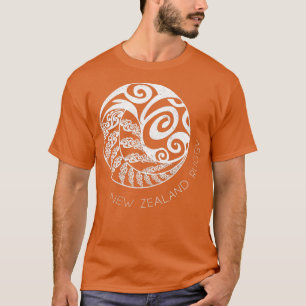 Neuseeland Rugby Maori Inspiriert Kiwi Silver Fer T-Shirt