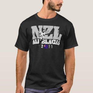 Neuseeland-Rugby NZL aller Schwarz-T - Shirt 3