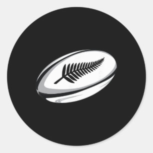 Neuseeland Rugby Trikot Runder Aufkleber
