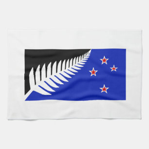 Neuseeland-Silberfarn-Flagge Handtuch